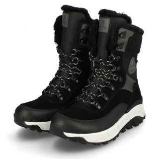 Rieker Winter Boots Evolution W0066-00 (Boots with side zipper and lining) black/gray Women