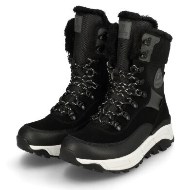 Rieker Winter Boots Evolution W0066-00 (Boots with side zipper and lining) black/gray Women