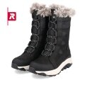 Rieker Winter Boots Evolution W0070-00 Suede (Boots with side zip and lining) black ladies