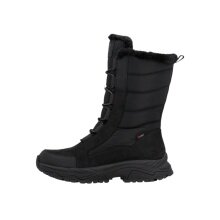 Rieker winter boots W3970 (lace-up boots with inner lining and side zip) black ladies
