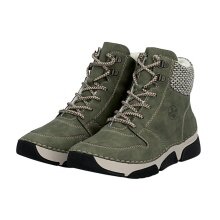 Rieker Winter Boots 45955-54 (Boots with side zip and inner lining) green ladies