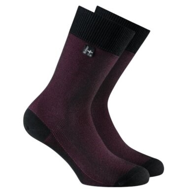 Rohner Business Socks Crew Capri Bordeaux Men - 1 Pair