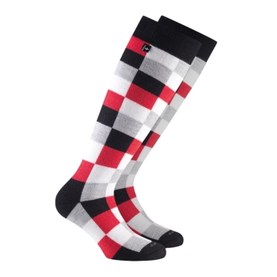 Rohner Ski Sock Carola (Wool Blend Fabric) red/multicoloured - 1 Pair