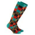 Rohner Ski Sock Carola (Wool Blend) turquoise/multicoloured - 1 pair
