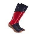 Rohner Winter Ski Socks Copper Jet (high wearing comfort, warm) navy blue/red - 1 pair