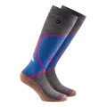 Rohner Winter Ski Socks Copper Jet (high wearing comfort, warm) grey/blue - 1 pair
