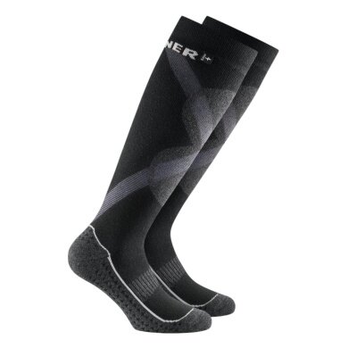 Rohner Winter Ski Socks Eco Jet (warm, maximum cushioning) black - 1 pair
