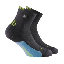 Rohner Running Sock Run Pro Quarter l/r black Men's