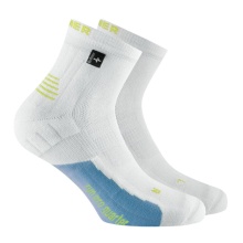 Rohner Running Sock Run Pro Quarter l/r white/blue Men