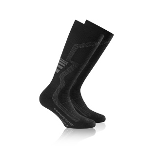 Rohner Winter Ski Socks Compression Ski Light (Compression Sock) dark grey - 1 pair