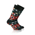 Rohner Day Sock Fashion Vintage Edition (Cotton) black/red - 1 Pair
