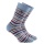 Rohner Daily Sock Fashion Vintage Edition (Cotton) denim blue/colourful striped - 1 pair