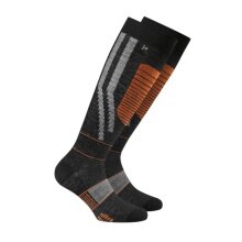 Rohner Winter Ski Socks Ultra Light black/orange - 1 pair