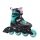Rollerblade Inline Skates Fury (Wheels: 72mm/80A, Bearings: SG3) black/blue-green children