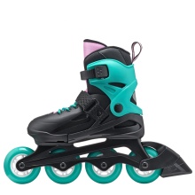 Rollerblade Inline Skates Fury (Wheels: 72mm/80A, Bearings: SG3) black/blue-green children