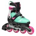 Rollerblade Inline Skates Microblade XT (Wheels: 72mm/80A, Bearings: SG5) black/mint/pink girls