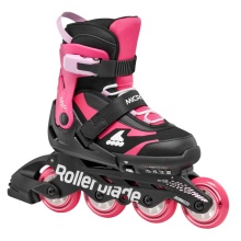 Rollerblade Inline Skates Microblade (Wheels: 72mm/80A, Bearings: SG3) black/pink for girls