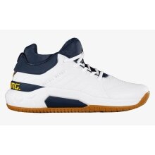 Salming Hall Indoor Court Shoes Recoil Ultra Mid Stability/Cushioning White/Navy Blue Men's