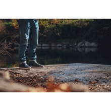 Saola Everyday Shoes-Sneakers Bergen Waterproof (Leather, waterproof) navy blue Men's