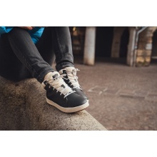 Saola Winter Shoes Bergen Warm (Leather, Fleece Lining) Black Ladies