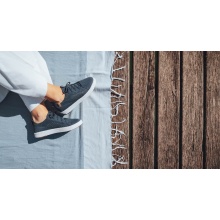 Saola Sneaker Cannon Knit 3 navy blue/gold ladies