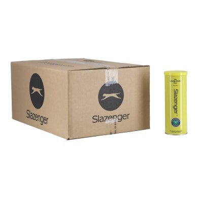 Slazenger Wimbledon Tennis Balls (Official Wimbledon Ball) Box of 24 x 3 balls