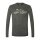 super natural Long Sleeve Mountain I.D. - Merino Wool Blend - Grey Melange Men