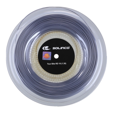 Solinco Tennis String Tour Bite Round (Durability+Power) Silver 200m Roll