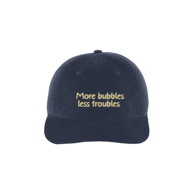 SWFD Baseball Cap More bubbles less troubles Cord Cap navy blue - 1 piece