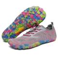 Saguaro Barefoot Shoes Smart II (flexible sole, wide toe box) grey/pink