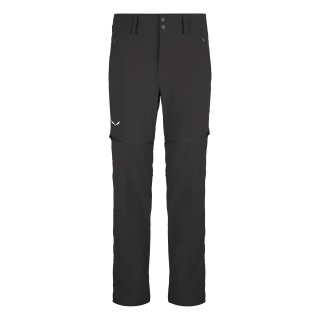 Salewa Softshell Hiking Trousers Talveno 2in1 DST (water-repellent) with Zip-off Legs black Men