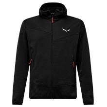 Salewa Fleece Jacket Puez Altavia Polarlite HD (with hood, soft material) black men's