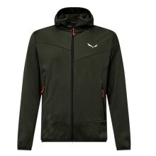 Salewa Fleece Jacket Puez Altavia Polarlite HD (with hood, soft material) olive/green men's