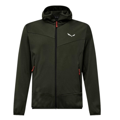 Salewa Fleece Jacket Puez Altavia Polarlite HD (with hood, soft material) olive/green men's