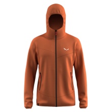 Salewa Fleece Jacket Puez Altavia Polarlite HD (with hood, soft material) brown men's