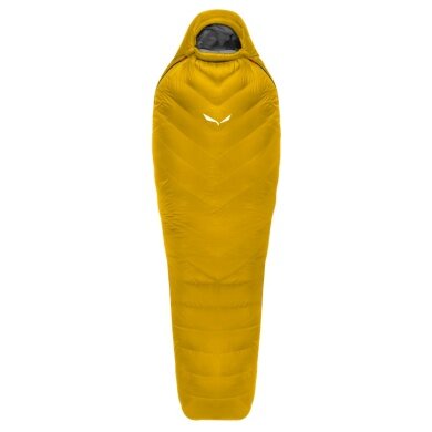 Salewa Sleeping Bag Puez RDS Down SB (3-Season Sleeping Bag, Lightweight, Warm) - Left Zip Opening - Gold/Yellow