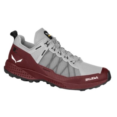 Salewa Pedroc PTX Hiking Shoes (Speed-Hiking, Powertex, waterproof, tear-resistant upper material) grey/wine red ladies