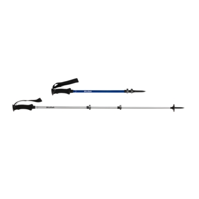 Salewa Puez Aluminum Pro Trekking Poles (Telescopic, lightweight, height-adjustable) white/blue - 2 pieces