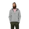 Salewa Fanes Sarner Full-Zip Wool Jacket (made from alpine wool knit, warm) silver/grey melange men's
