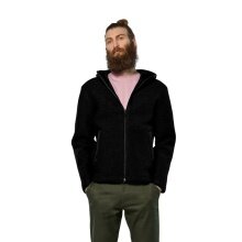 Salewa Fanes Sarner Full-Zip Wool Jacket (made from alpine wool knit, warm) black melange men's
