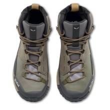Salewa Puez Leather Mid Powertex Hiking Shoes (Trekking, Nubuck Leather, Waterproof) bungee cord brown/onyx Men's