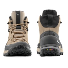 Salewa Puez Leather Mid Powertex Hiking Shoes (Trekking, Nubuck Leather, Waterproof) Sand Brown/Onyx Ladies