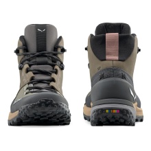 Salewa Puez Leather Mid Powertex Hiking Shoes (Trekking, Nubuck Leather, Waterproof) bungee cord brown/onyx Ladies