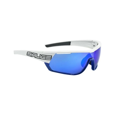Salice Sunglasses Cycling Glasses 016RW (Lens: Hydrophobic RW Blue) white/blue - 1 pair of glasses