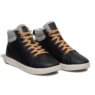 Saola Winter Shoes Bergen Warm (Leather, Fleece Lining) Black Men's