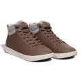 Saola Winter Shoes Bergen Warm (Leather, Fleece Lining) Chocolate Brown Men's
