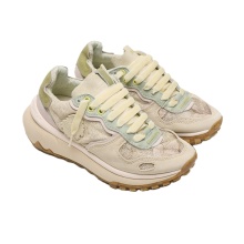 Satorisan Sneaker Chacrona Metta Lino Whitewisp - beige/green/light brown ladies