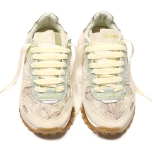 Satorisan Sneaker Chacrona Metta Lino Whitewisp - beige/green/light brown ladies