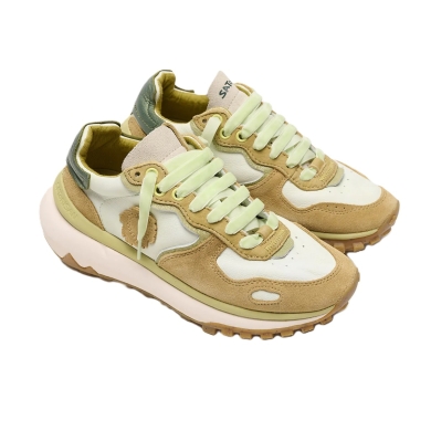 Satorisan Sneaker Chacrona Metta Premium Ul - brown/green ladies
