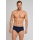 Schiesser Sports Brief Original Fine Ribbed with Fly Navy Striped Men